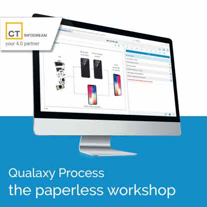 CT INFODREAM, your partner for Industry 4.0, expert in industrial process control, is the publisher and integrator of Qualaxy, the Manufacturing Execution System (MES) software suite for industrial excellence and the factory of the future. Qualaxy Process is the module of the Qualaxy Suite for process digitisation and the paperless workshop.